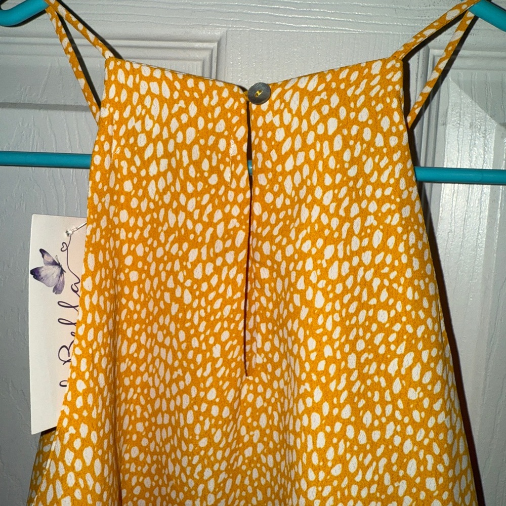 Yellow Patterned Women's Top - Picture 4 of 4